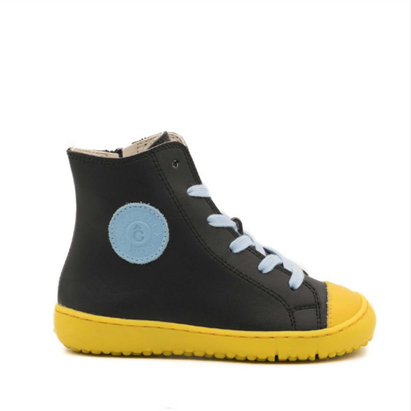 Botas Coqueflex Micropelle Negro y Amarillo