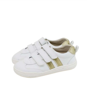 Zapatillas respetuosas Piruflex Micro Blanco y Dorado