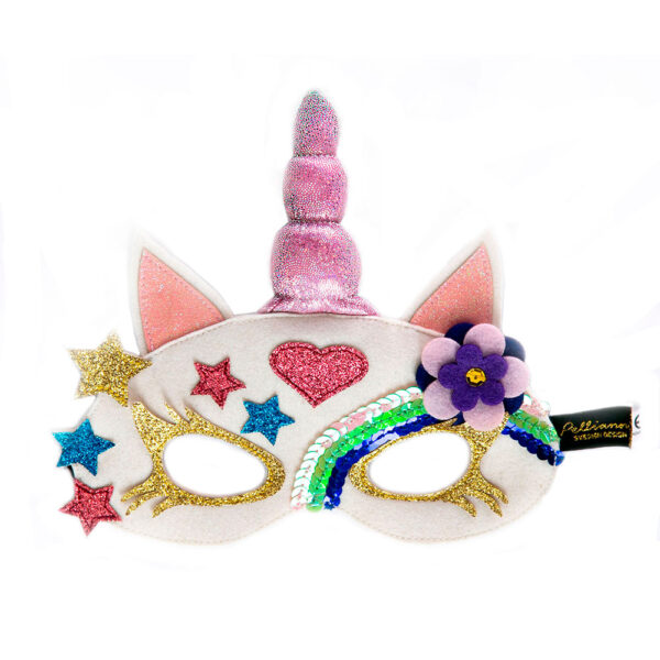 Máscara Antifaz ajustable Unicornio colores Pelliani