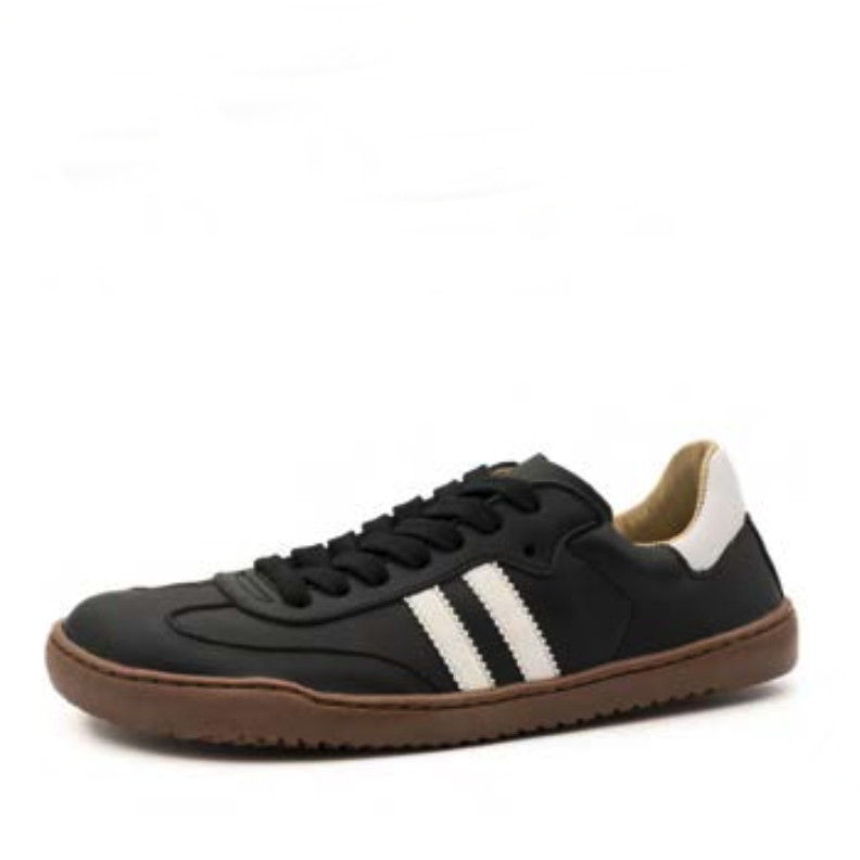 Zapatillas respetuosas de piel Nens Samba Negras