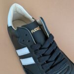 Zapatillas respetuosas de piel Nens Samba Negras
