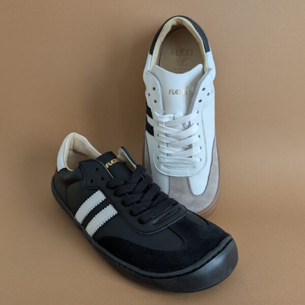 Zapatillas respetuosas de piel Nens Samba Negras