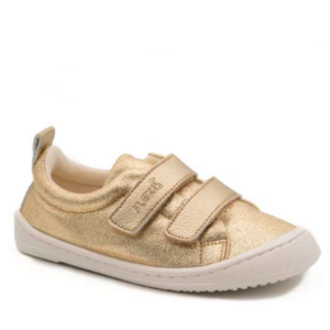 Zapatillas textiles Flexinens doradas