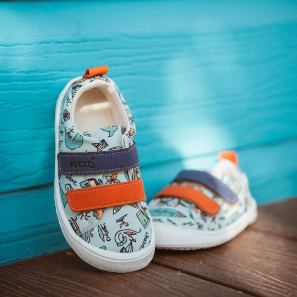 Zapatillas textiles Flexinens azules surf - Image 2