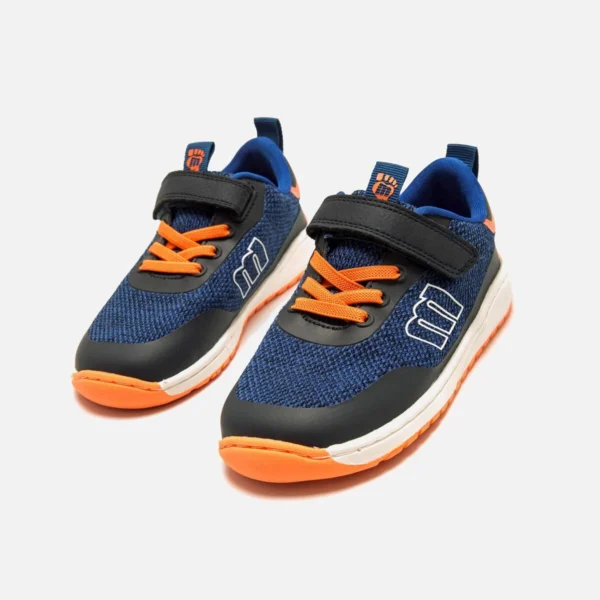 Zapatillas Free Mustang Azul y Naranja - Image 2