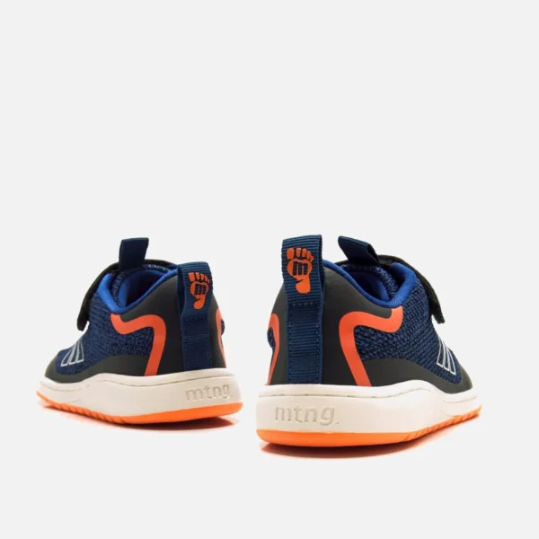 Zapatillas Free Mustang Azul y Naranja - Image 3