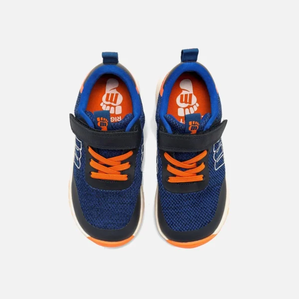 Zapatillas Free Mustang Azul y Naranja - Image 6