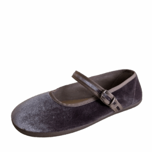 Merceditas Batilas terciopelo taupe