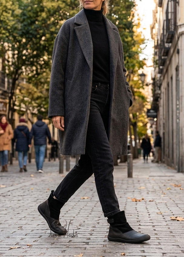 Botas Nens Piel y Serraje Negro - Image 3